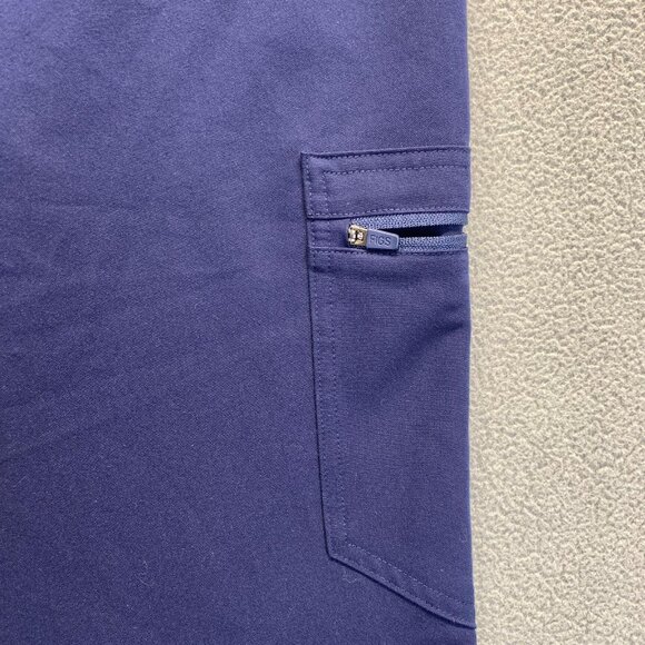 Figs Pants Womens XL/P Blue Scrub Bottom Zamora Jogger Nurse Workwear,Pockets - Picture 11 of 16